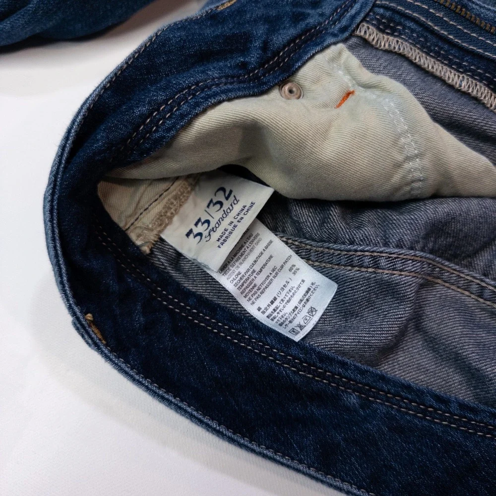 Tommy Bahama Jeans Mens 33x32 Blue Excellent Standard Fit Dark Wash Straight Leg